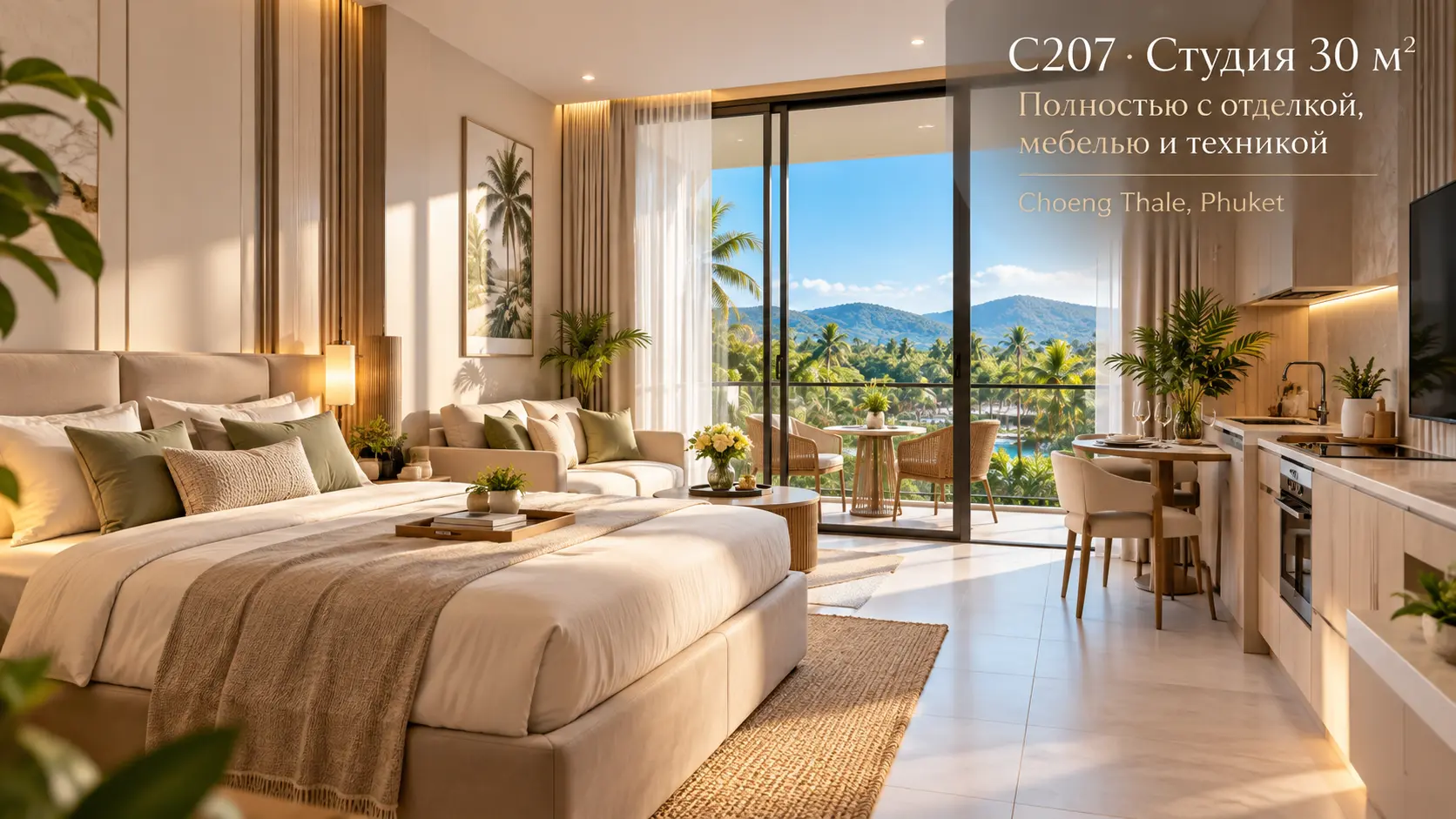 Choeng Thale C207 — срочная продажа студии 30 м²