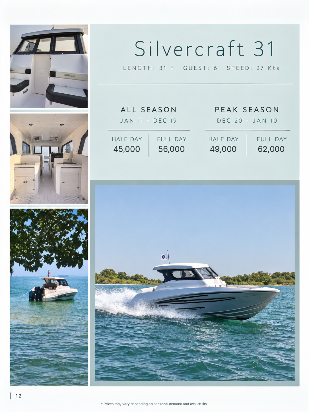 Silvercraft 31 — аренда лодки на Пхукете