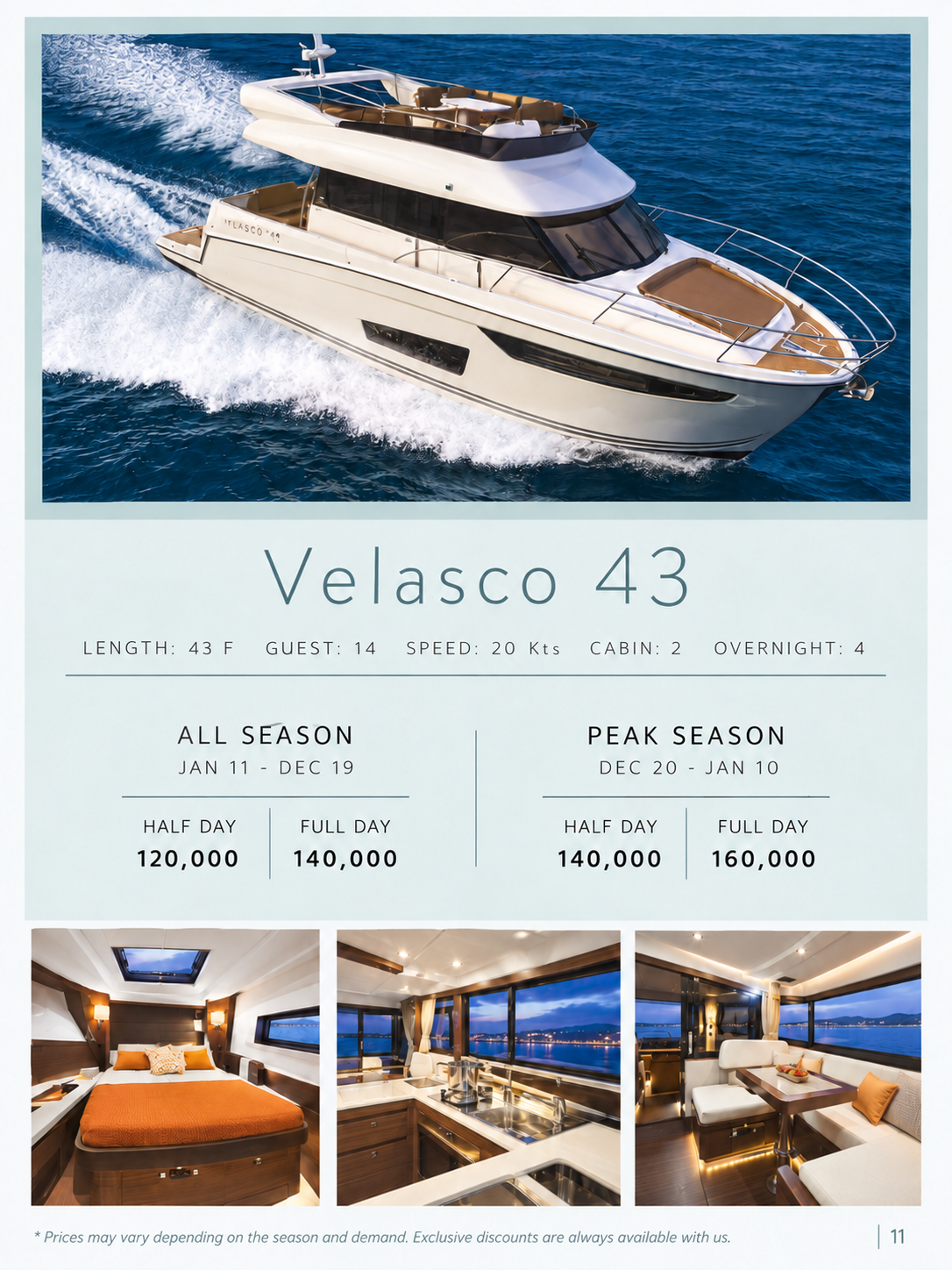 Velasco 43 — аренда яхты на Пхукете